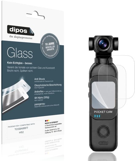 dipos – 2x Matte Pantserfolie geschikt voor TOSBARRFT H92 | 9H Screenprotector