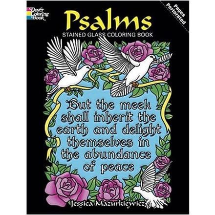 Psalms Stained Glass Coloring Book - Mazurkiewicz, Jessica