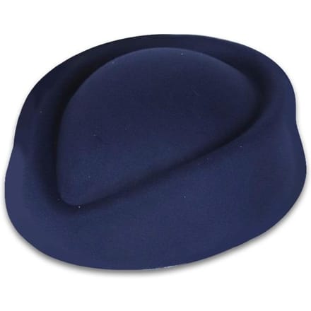Mode Britse Retro Tophoeden Formele Effen Stewardessenhut Concaaf Bovenkant Pillbox Hoed Dames Hoofddeksels black