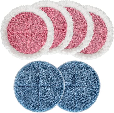 Microvezel reinigingspolijstpads voor elektrische dweil, 6 stuks