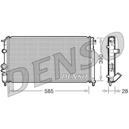 Motorradiateur  DENSO DRM23052
