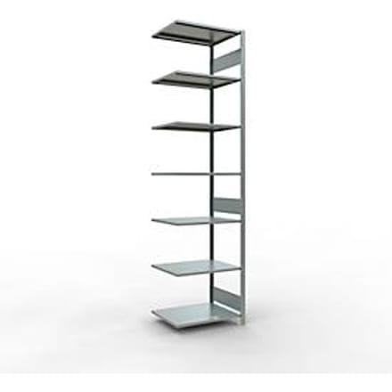SCHULTE Lagertechnik - Aanbouwsysteem zonder schroeven - 3000x 750x600 mm, type 150 kg