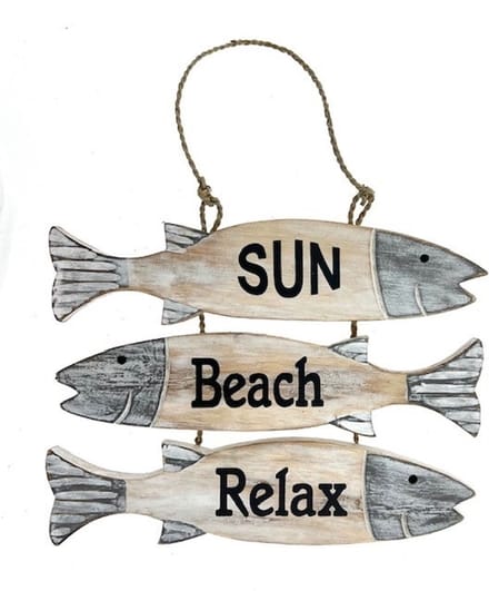 Houten tekstbord Fina SUN Beach Relax