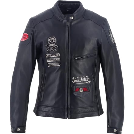 Leren motorjack voor vrouwen Helstons VD - Pretty