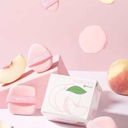 ROZO - Peach Powder Puff Set (5 stks) - Poederdons
