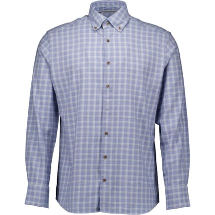 Eterna  Lange Mouw Overhemden Blauw 2574 17