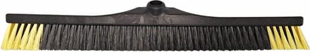 Veger zacht 60 cm 70% gerecycled geel zwart