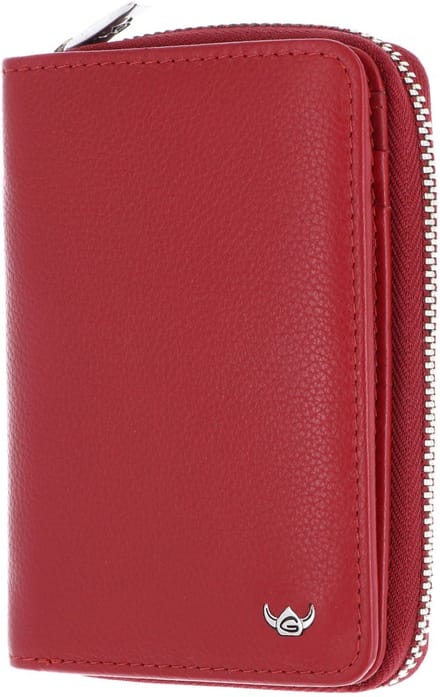 Golden Head Leren portemonnee Madrid RFID Protect RV-Börse 3317 Rot rood