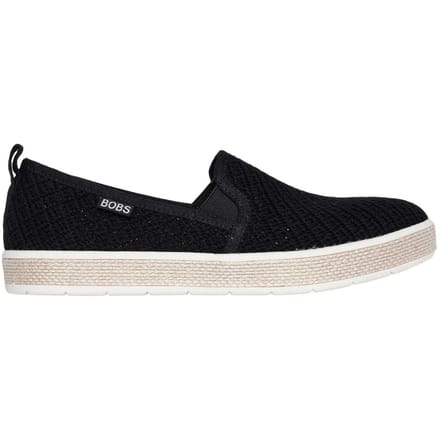 Skechers Geweven espadrilles voor dames (Zwart)