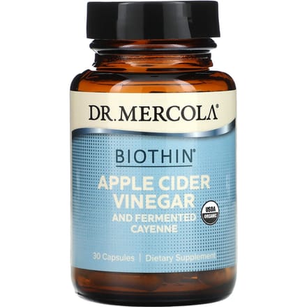 Dr. Mercola, Gefermenteerde Appelazijn met Cayenne, 30 Capsules