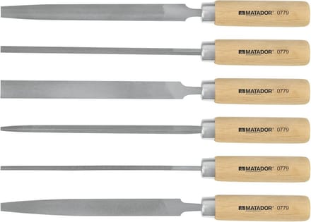 Vijlenset 6 Delig Metaalvijlen Set 150 mm voor Precisiewerk