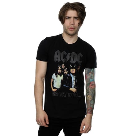 AC/DC Heren Highway To Hell T-Shirt (Zwart)