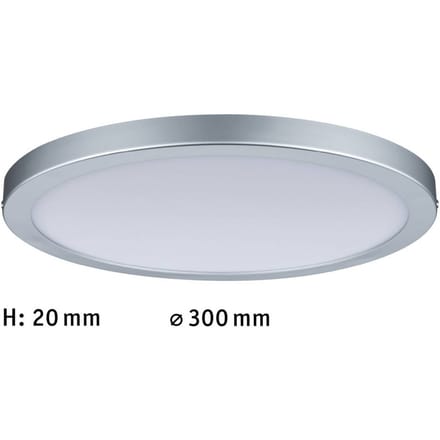 LED-paneel Atria rond 300 mm 16W 1450lm 2700K Chroom mat dimbaar
