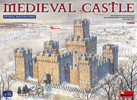 MiniArt Modelbouwpakket Militaire voertuigen - 72005 Medieval Castle Plastic - 1:72 - Modelbouw