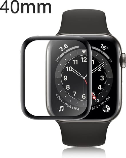 KELERINO. Screenprotector geschikt voor Apple Watch 4/5/6/SE - 40mm - 3-pack