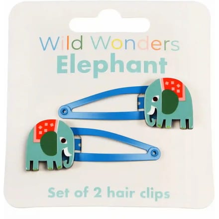 Olifant haarspeld Rex London Wild Wonders (x2)