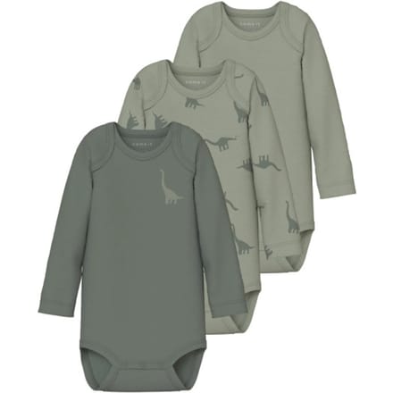 Name It Kinder bodysuits jongens nbmbody dino 3-pack