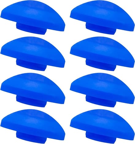 Trampoline Eindkappen - Beschermkappen Set - Veiligheid Net - Weerbestendig UV-bestendig - 25 mm - Blauw