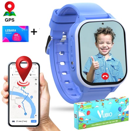 VUBIO Kinder Smartwatch S1 4G Incl. Simkaart - WIFI - GPS - Whatsapp