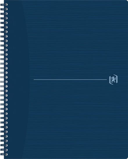 Spiraalblok oxf origin a4+ lijn 140pag 80gr blauw | 5 stuks