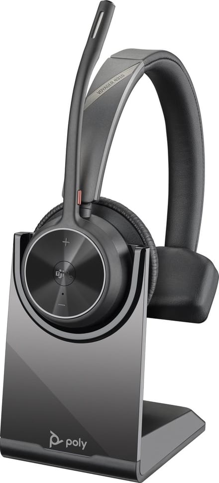 HP Poly Voyager 4310 Microsoft Teams Certified Headset +BT700 dongle +Charging Stand (77Y93AA)