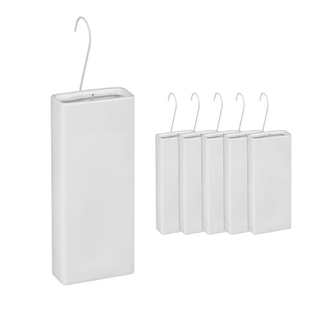 Waterverdamper radiator - set van 6 - 400 ml - keramiek - wit