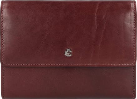 Esquire Toscana Portemonnee RFID-bescherming Leer 14 cm - Dames - Horizontaal - coffee