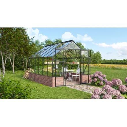 Vitavia Tuinkas Cassandra 9900 - Veiligheidsglas 3mm - Zwart - 257x385x249cm
