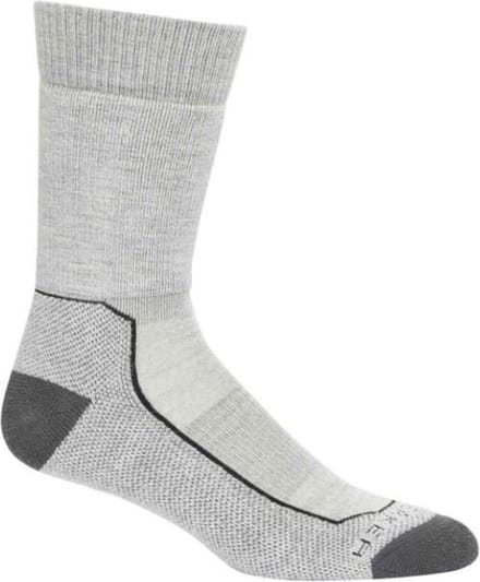 Hike + Meidum Crew Heren Wandelsok Loden/Blizzard Heather XL
