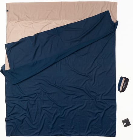 Cocoon Dekenmodel 2 persoons lakenzak - Blauw - Zijde