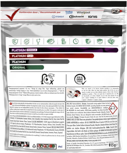 Dreft Platinum Plus Vaatwascapsules - Citroen - 59 Capsules - Anti-Dofheidstechnologie