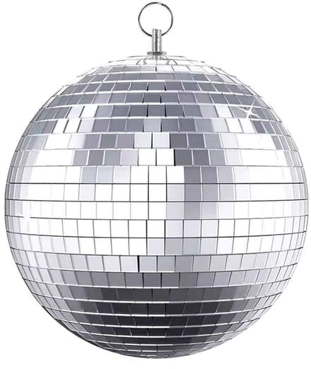 E-Lektron Spiegelbol - 30 cm disco bal - Met echte glazen spiegels - Voor feestverlichting