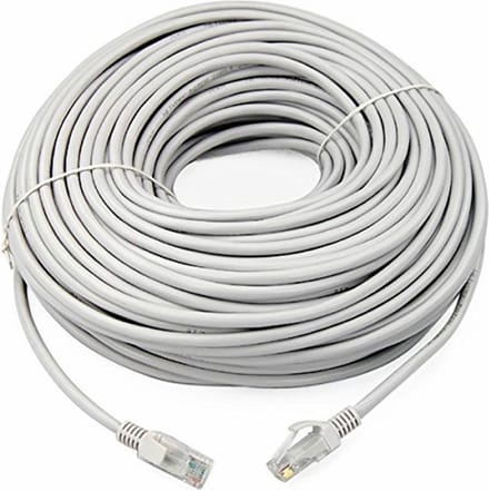 LuxeBass internetkabel - 25 meter - wit- CAT5e UTP RJ45
