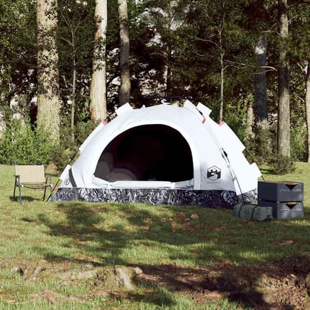 vidaXL - Tent - 2-persoons - snelontgrendeling - verduisterende - stof - wit