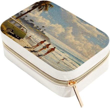 Fluwelen Juwelendoos - Reis Organizer - Sieraden Opbergen - Verwijderbare Compartimenten - 155 x 105 cm - Multicolor