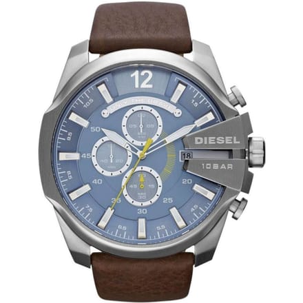 Diesel DZ4281 Mega Chief Chronograaf Herenhorloge 51mm bruin