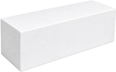 Piepschuim vormen - baksteen - 1x - 30 x 10 x 10 cm - styropor hobby / DIY vorm - basis knutselfiguren