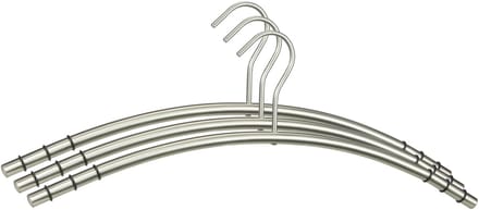 Kledinghanger 45,5 x 16 cm | Zilver | 3 stuks