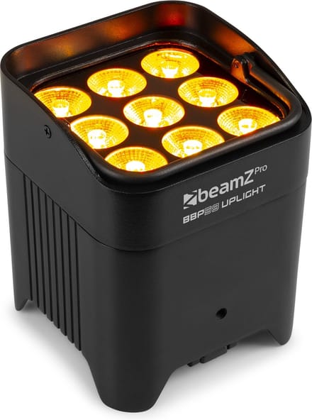 BeamZ Professional BBP59 uplight - 9x multicolor LED’s & verwisselbare accu - IP65 waterdicht - RGBWA-UV
