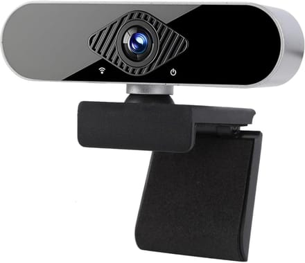 White-Label® Webcam voor PC - Ruisvrije Microfoon - Laptop Webcam USB - Zwart