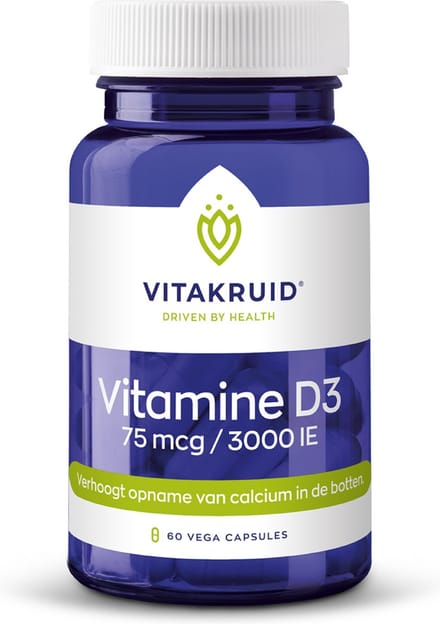 Vitakruid / Vitamine D3 - 75 mcg / 3000 IE - 60 vcaps