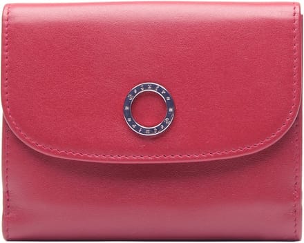 Esquire Leren portemonnee Athena Lady Clip Wallet Red donkerrood