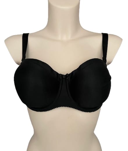 PrimaDonna Satin Strapless Bh 0161331 Zwart - maat EU 75E / FR 90E
