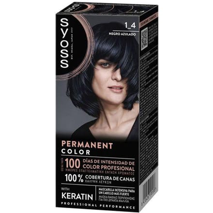 PERMANENT COLOR #1.4-Negro Azulado 1 u