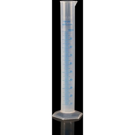 Éprouvettes graduées en verre de 100 ml, en plastique, résistantes à la corrosion gray