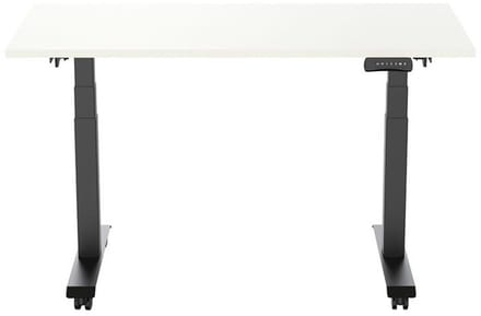 Euroseats Elektrisch Bureau - verstelbaar, opklapbaar en verrijdbaar - 160x80 cm - Zwart frame - Wit