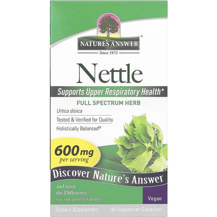 Nature'S Answer, Brandnetel, 600mg, 90 Vegetarische Capsules (300 mg per capsule)