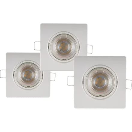 Sencys Inbouwspot Wit Gu10 4,3w 3 Stuks