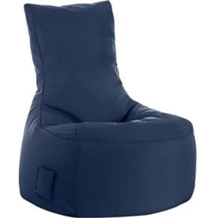 Zitzak swing scuba®, 100% polyester, wasbaar, B 650 x D 900 x H 950 mm, jeansblauw
