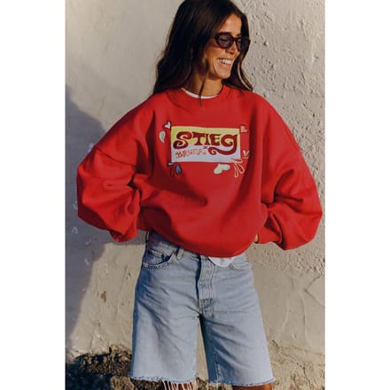 Stieglitz Beirut Oversized Sweater Red Taglia: L | Maglie a manica lunga Outlet | Donna | Rosso